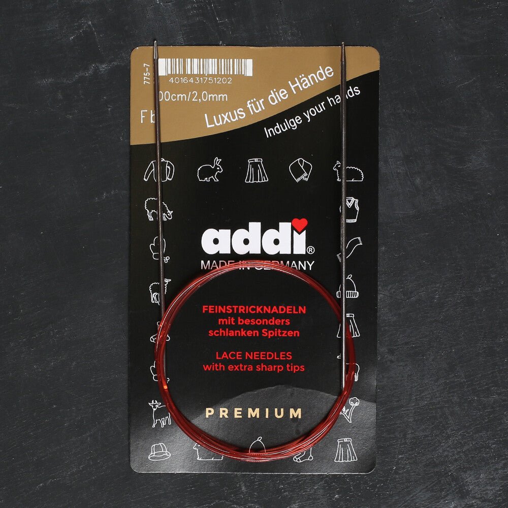 Addi 2,0mm 100cm Misinalı Dantel Şişi - 775-7 - Hobium